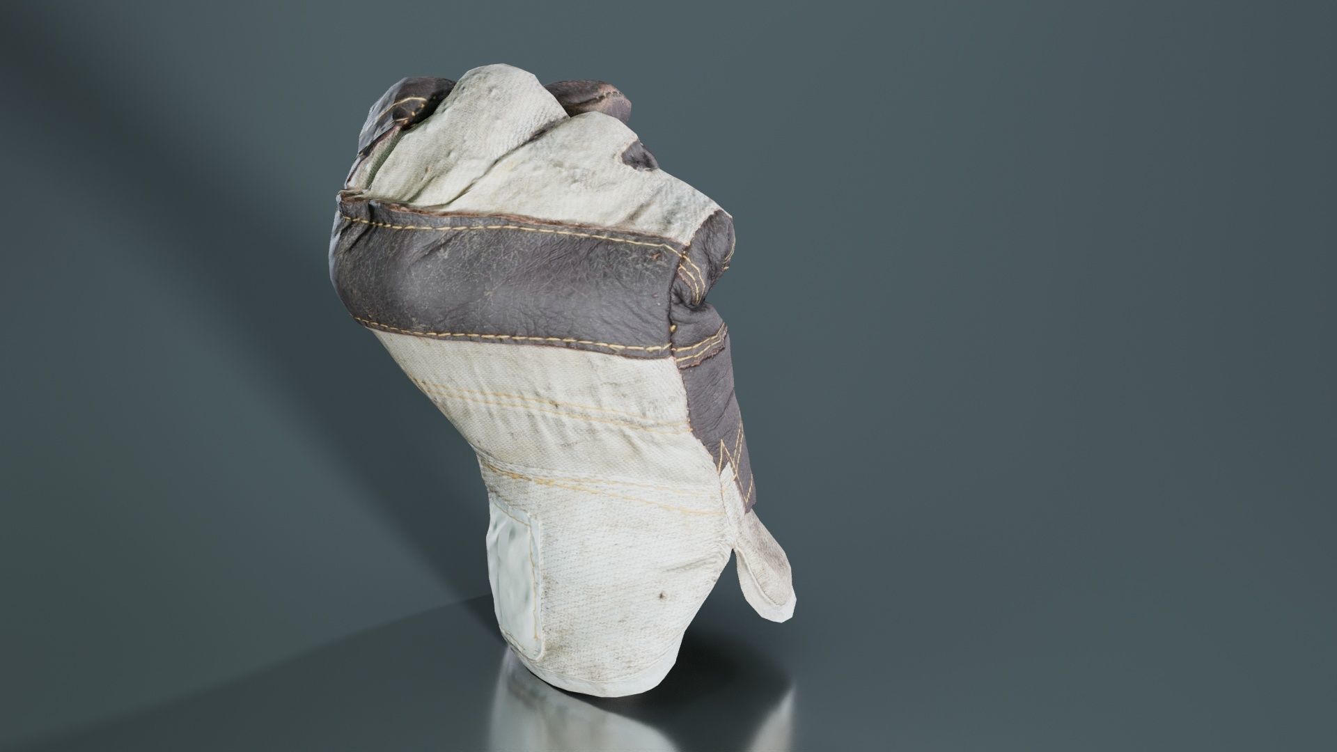 Gloved Hand 008 Low-poly 3D model_8