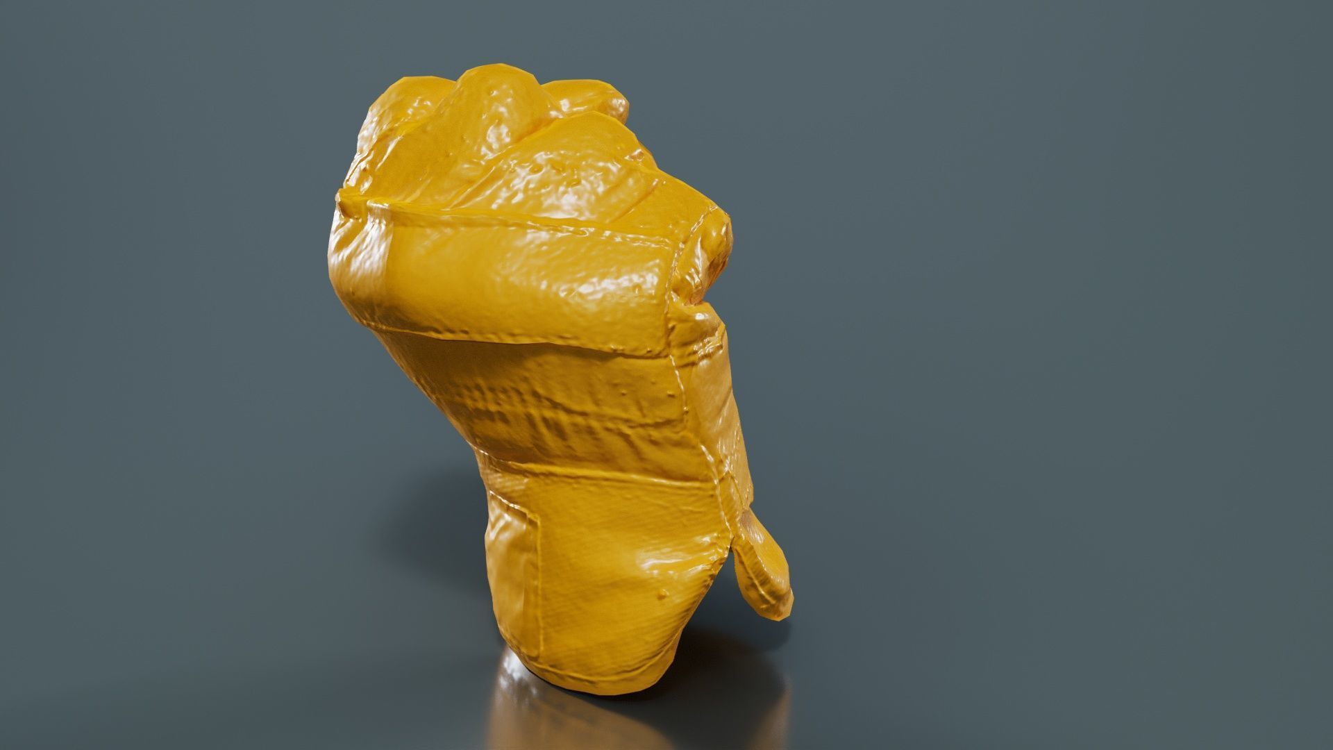 Gloved Hand 008 Low-poly 3D model_13