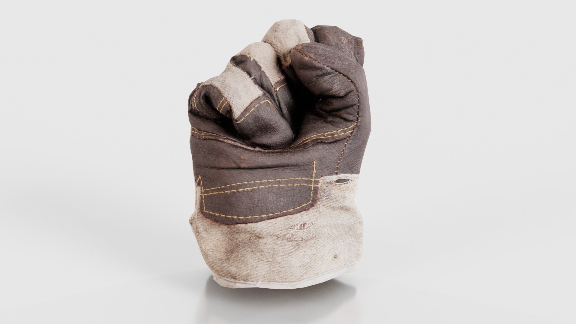 Gloved Hand 008 Low-poly 3D model_17