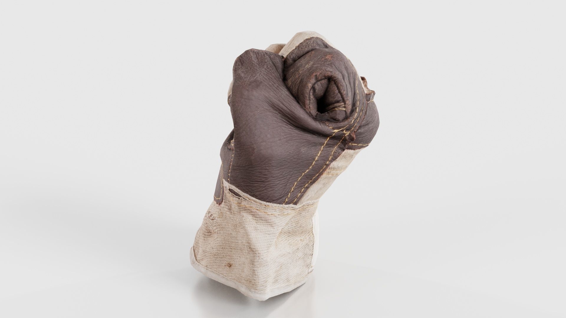 Gloved Hand 008 Low-poly 3D model_26