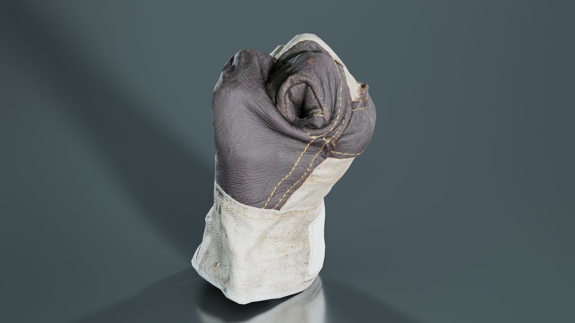 Gloved Hand 008 Low-poly 3D model_1