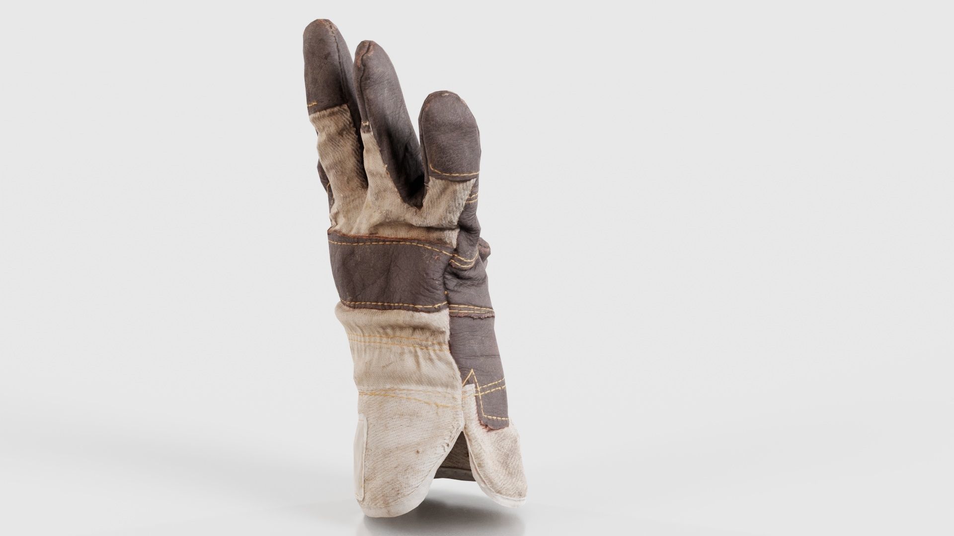 Gloved Hand 009 Low-poly 3D model_19