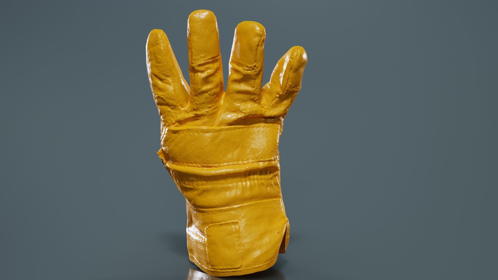 Gloved Hand 009 Low-poly 3D model_13