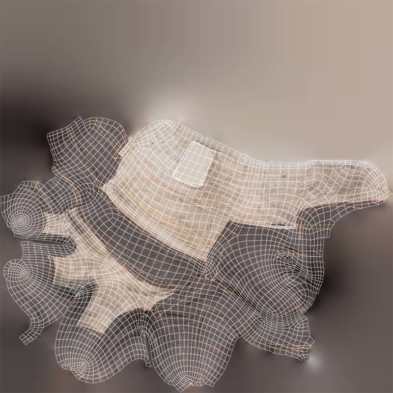 Gloved Hand 009 Low-poly 3D model_14