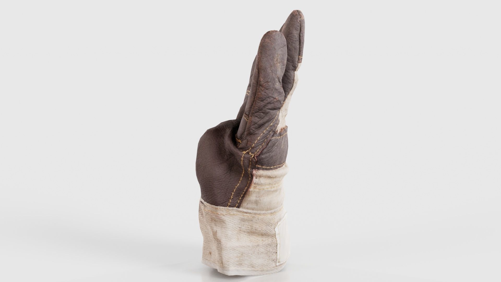 Gloved Hand 009 Low-poly 3D model_24