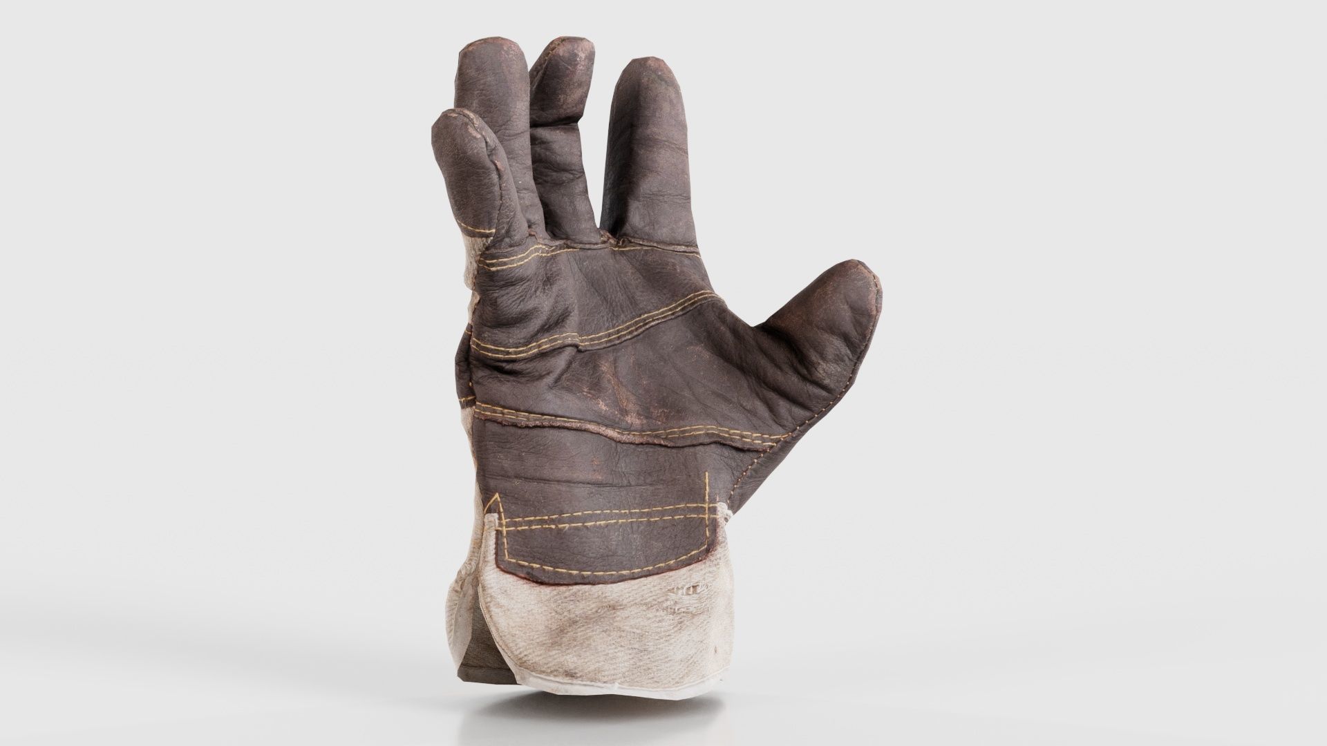 Gloved Hand 010 Low-poly 3D model_18