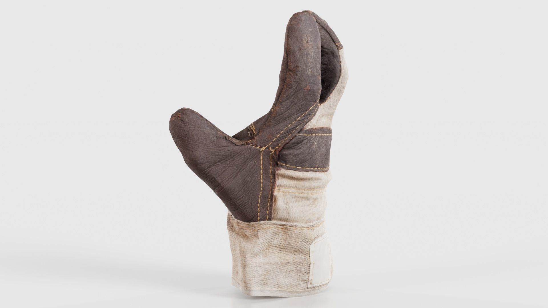 Gloved Hand 010 Low-poly 3D model_25