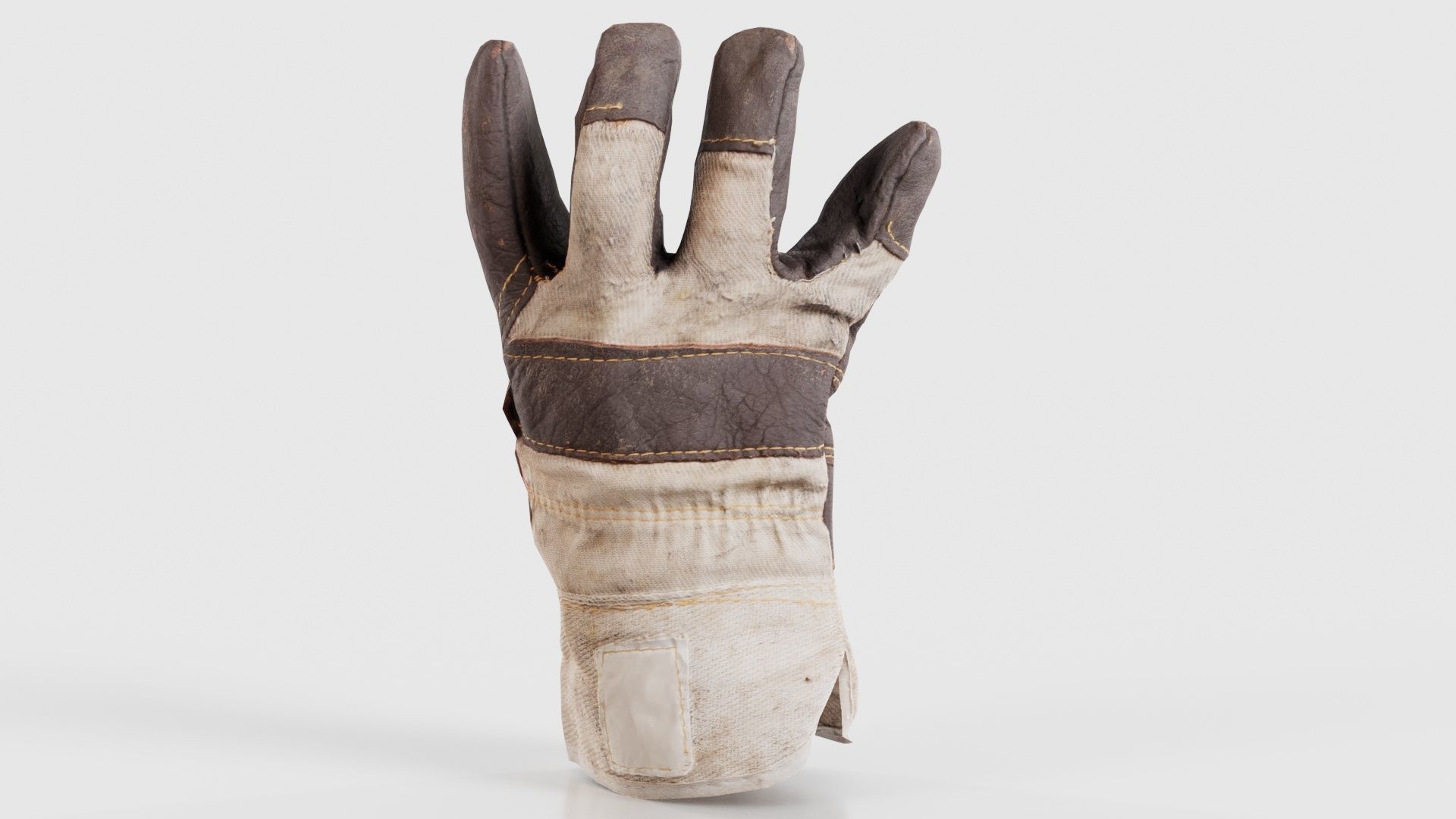 Gloved Hand 010 Low-poly 3D model_22