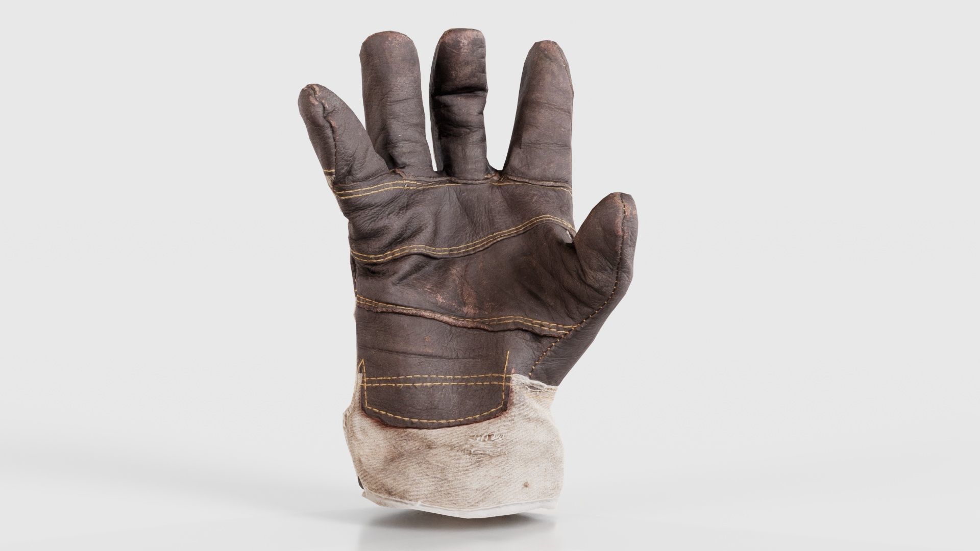 Gloved Hand 010 Low-poly 3D model_17