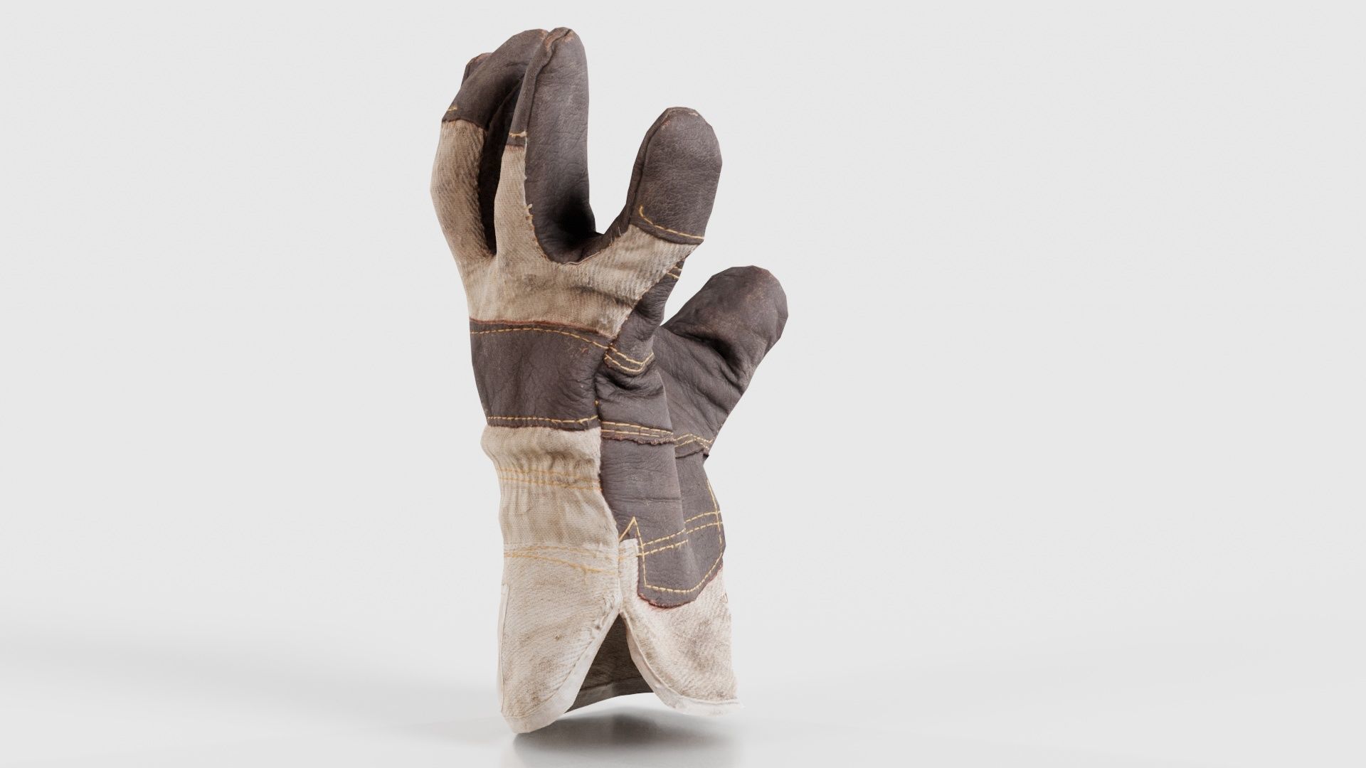 Gloved Hand 010 Low-poly 3D model_20