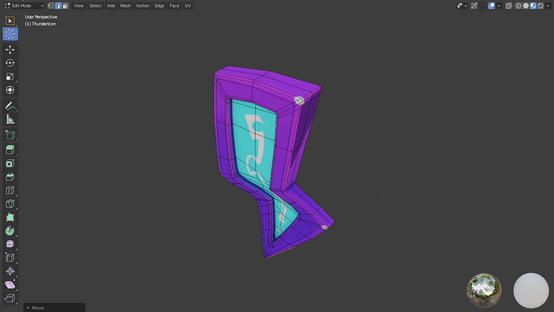 3D Sword and thunder Model Low-poly 3D model_2