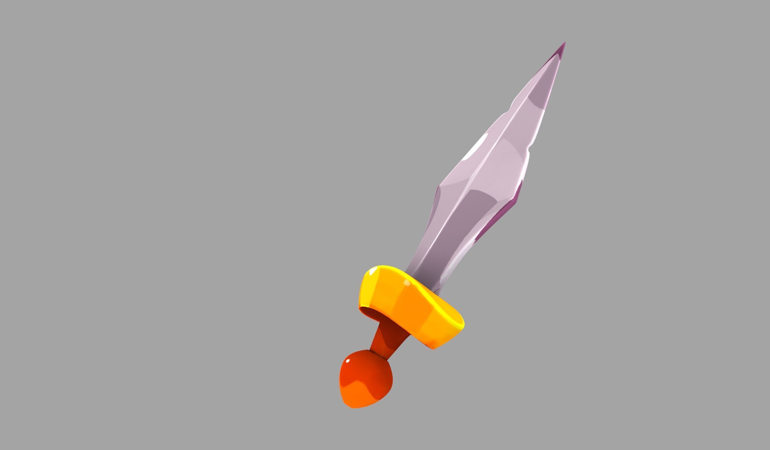 3D Sword and thunder Model Low-poly 3D model_4
