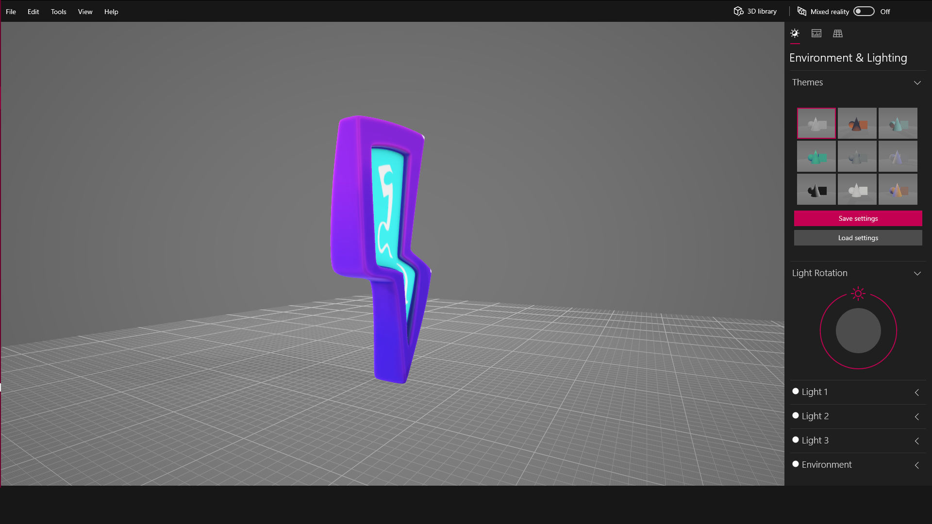 3D Sword and thunder Model Low-poly 3D model_7