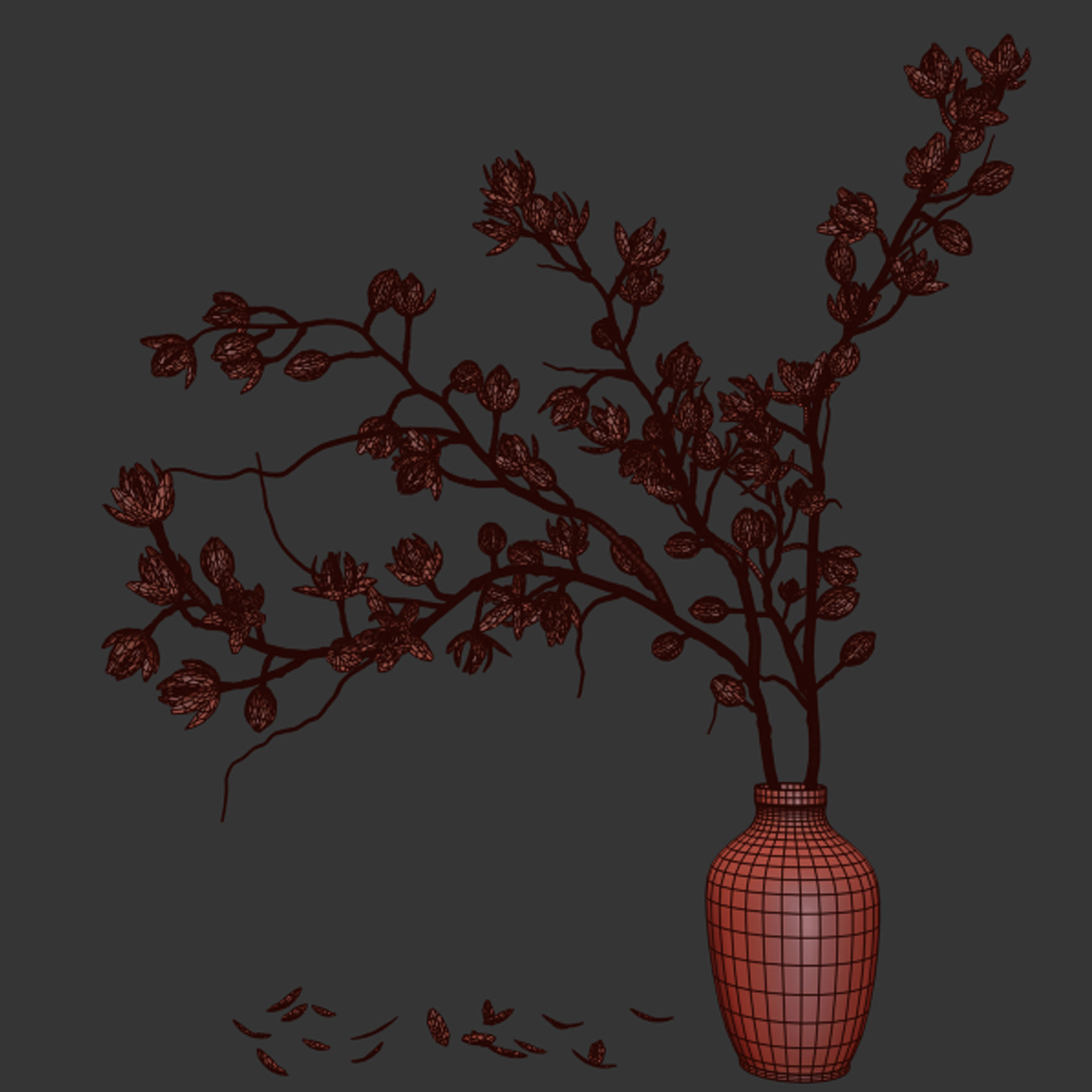 Plants collection set 9 3D model_5