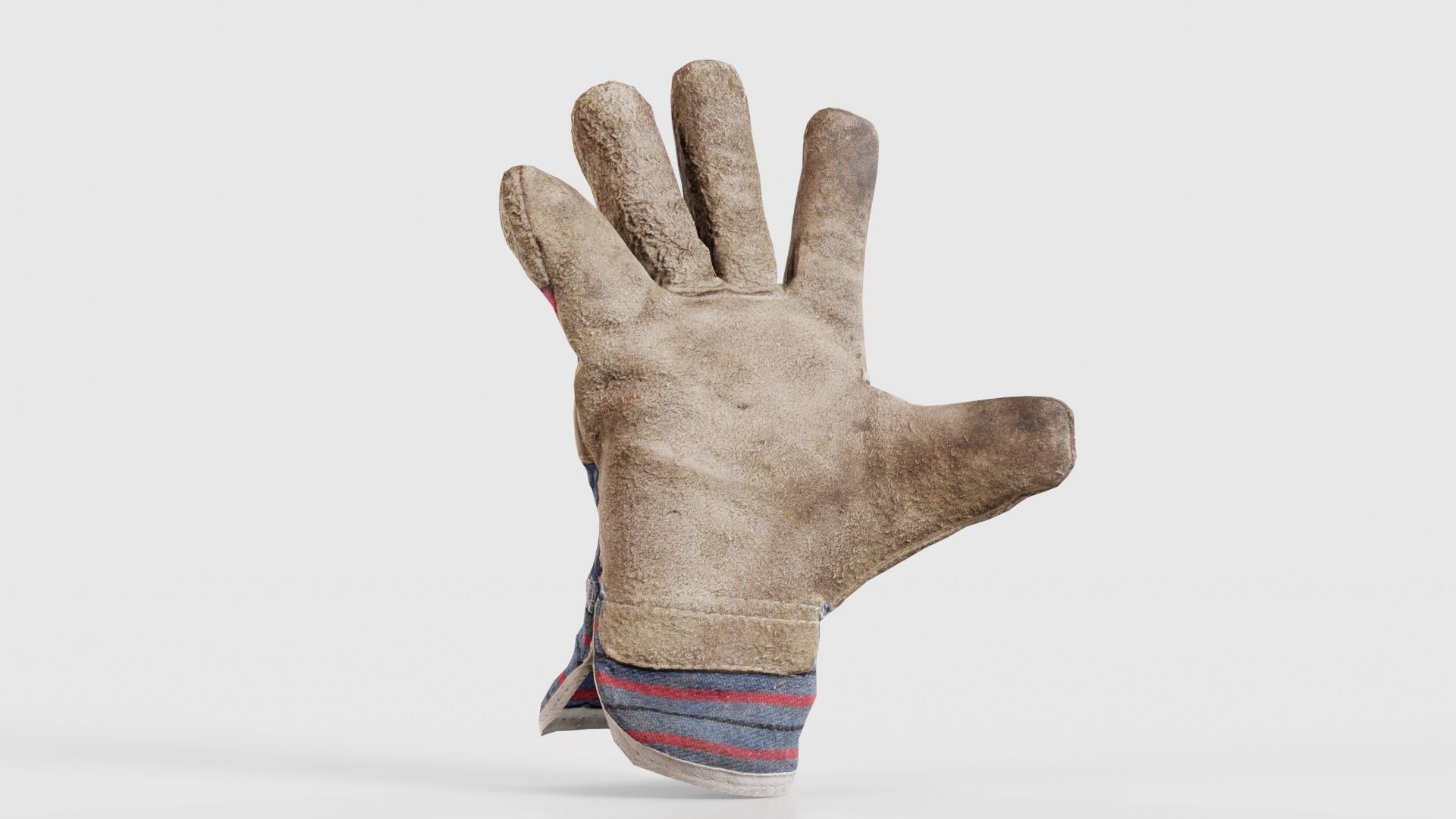 Gloved Hand 012 Low-poly 3D model_22