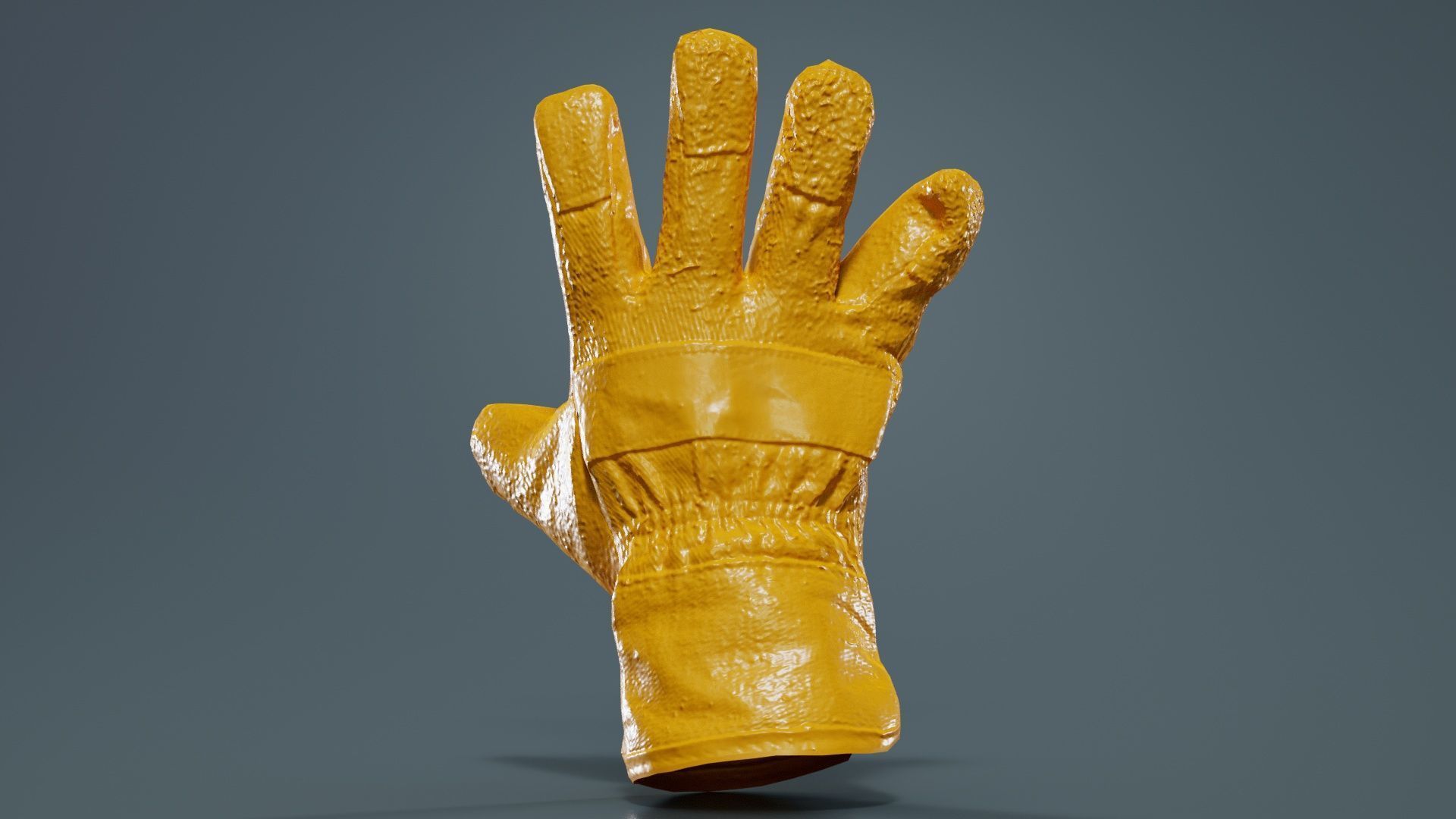 Gloved Hand 012 Low-poly 3D model_12