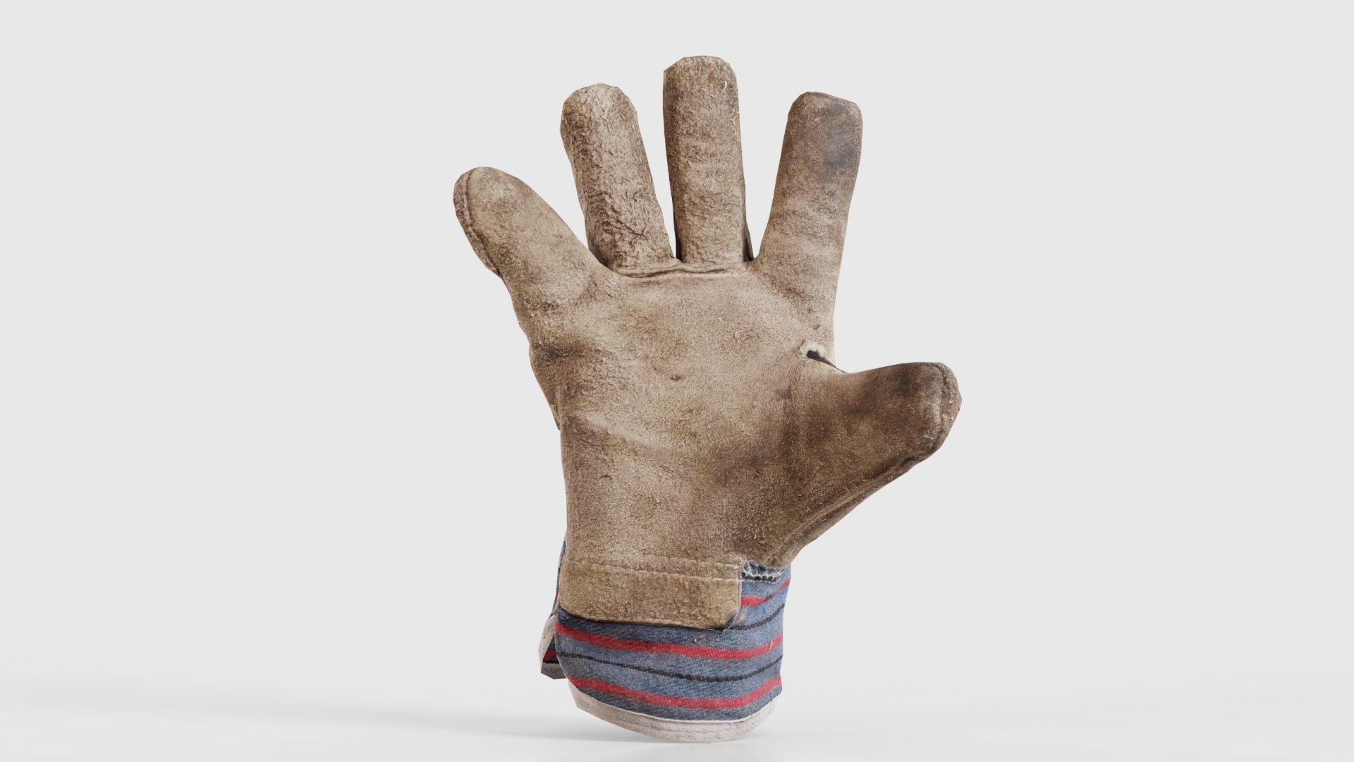 Gloved Hand 012 Low-poly 3D model_21