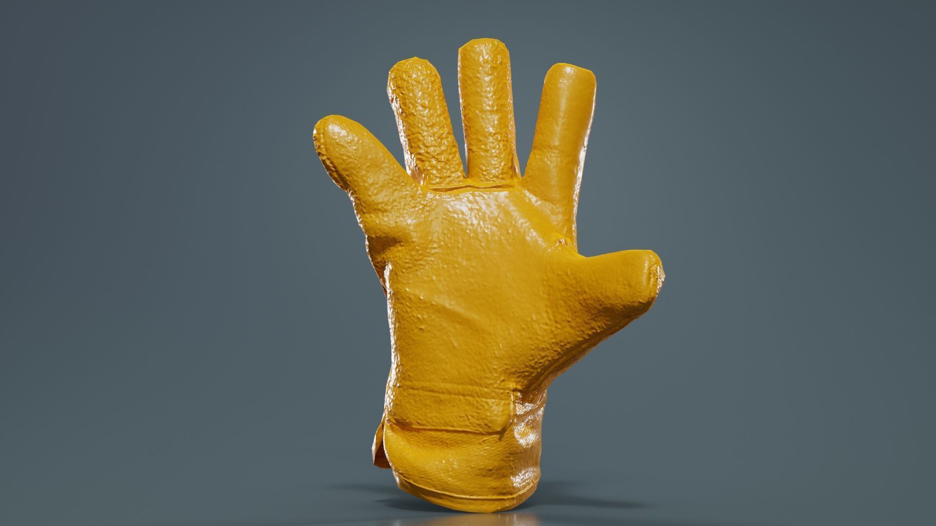 Gloved Hand 012 Low-poly 3D model_13