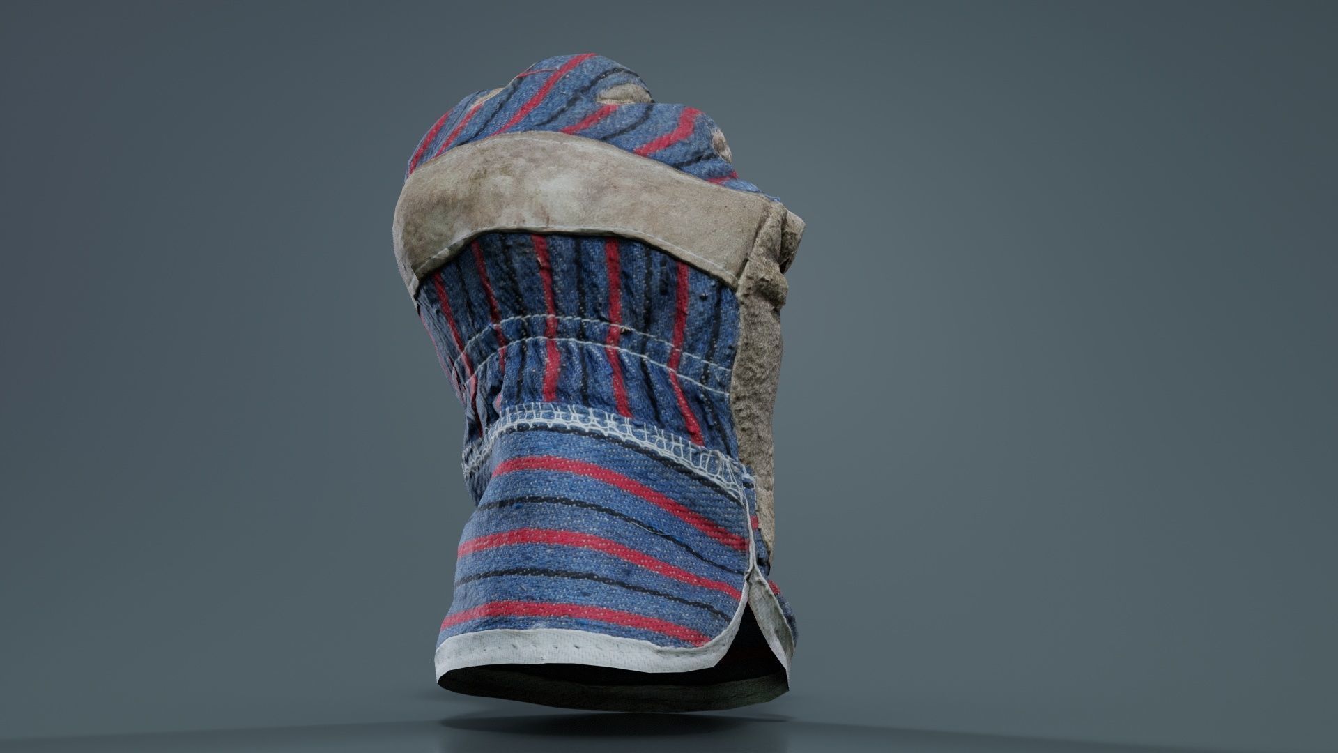 Gloved Hand 013 Low-poly 3D model_2