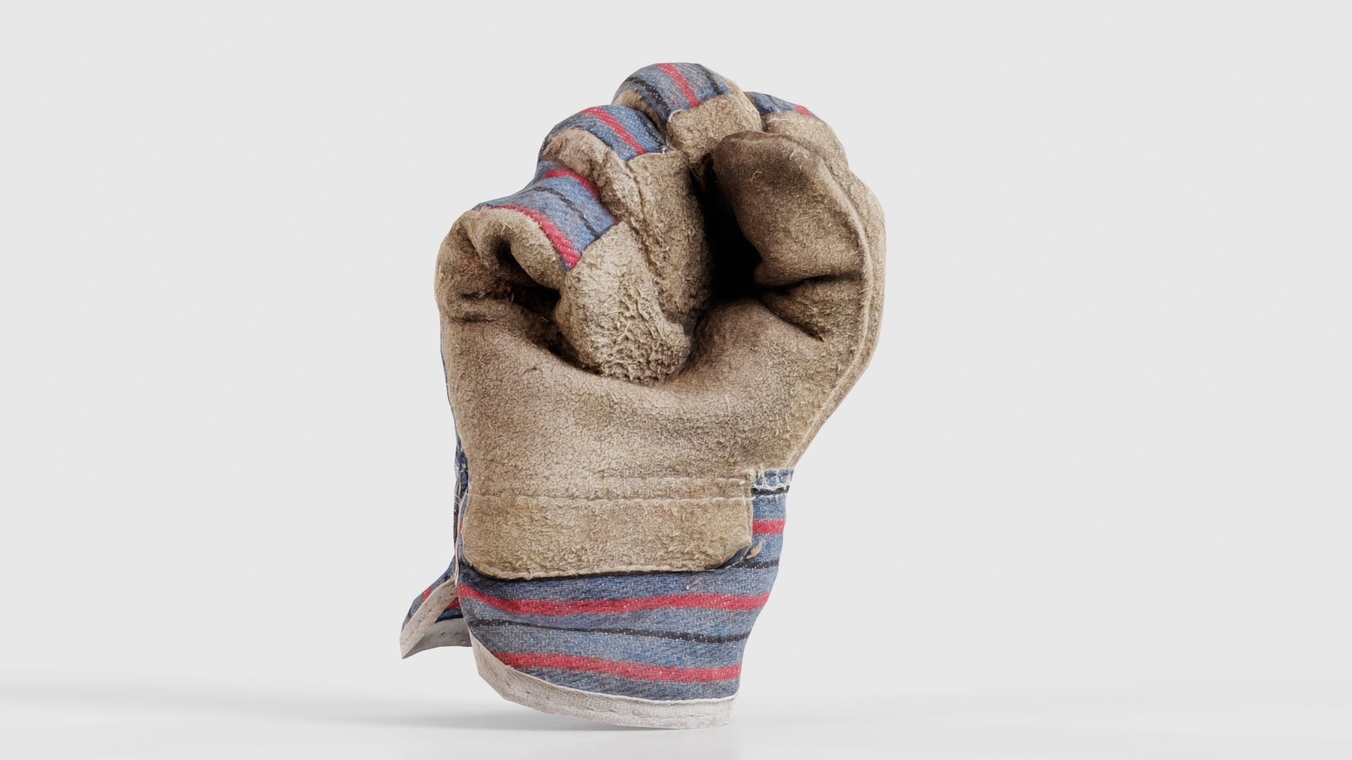 Gloved Hand 013 Low-poly 3D model_17