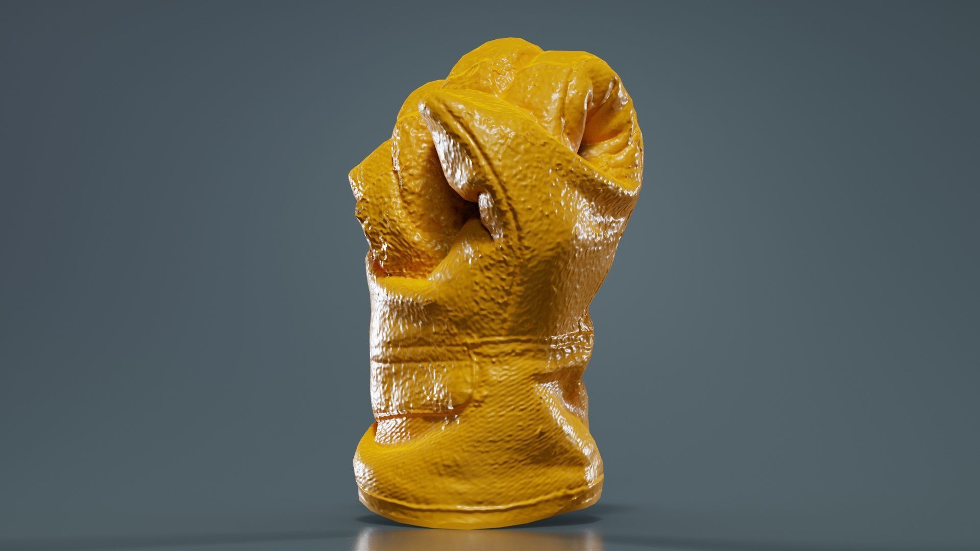 Gloved Hand 013 Low-poly 3D model_12