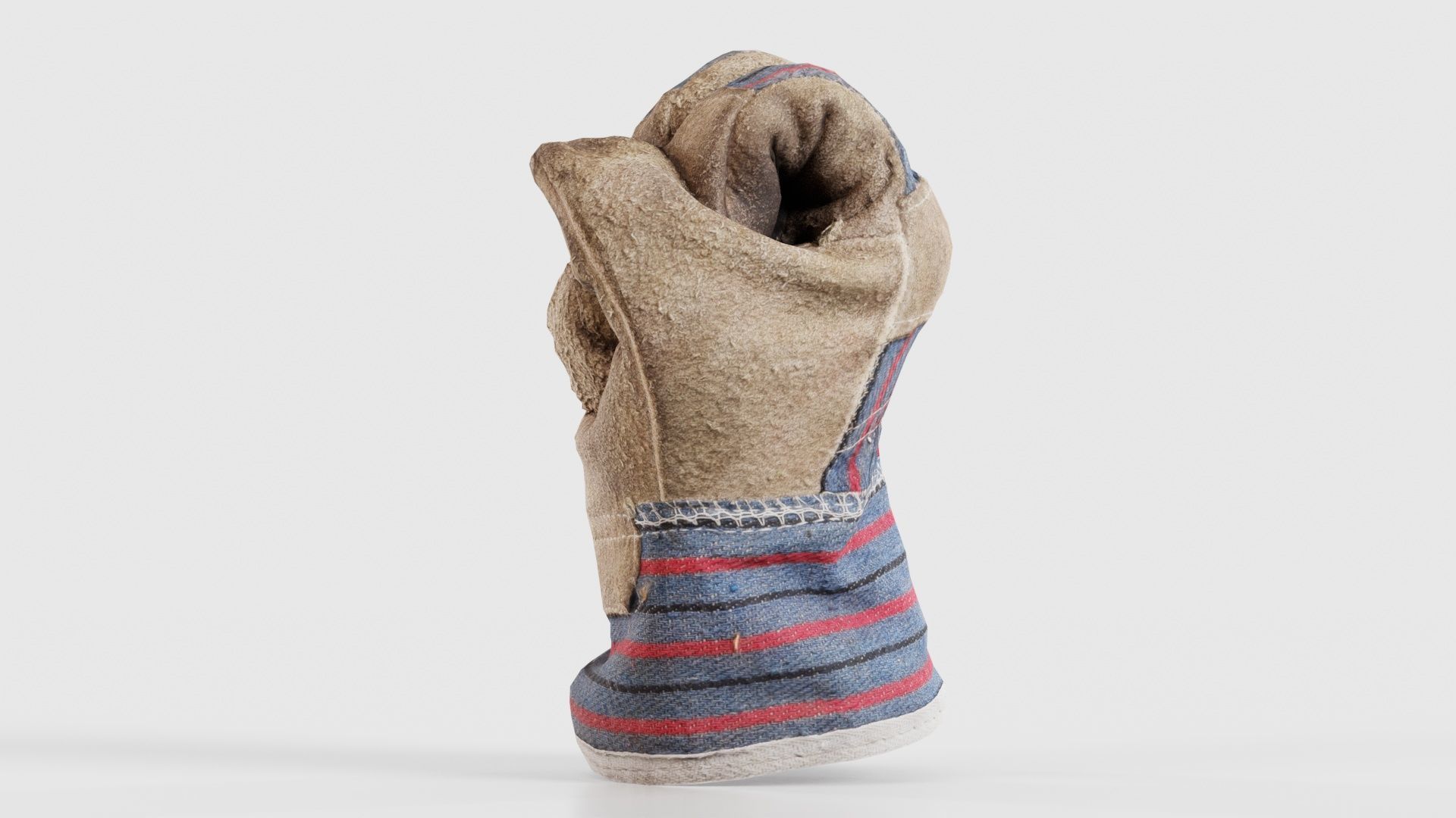 Gloved Hand 013 Low-poly 3D model_26