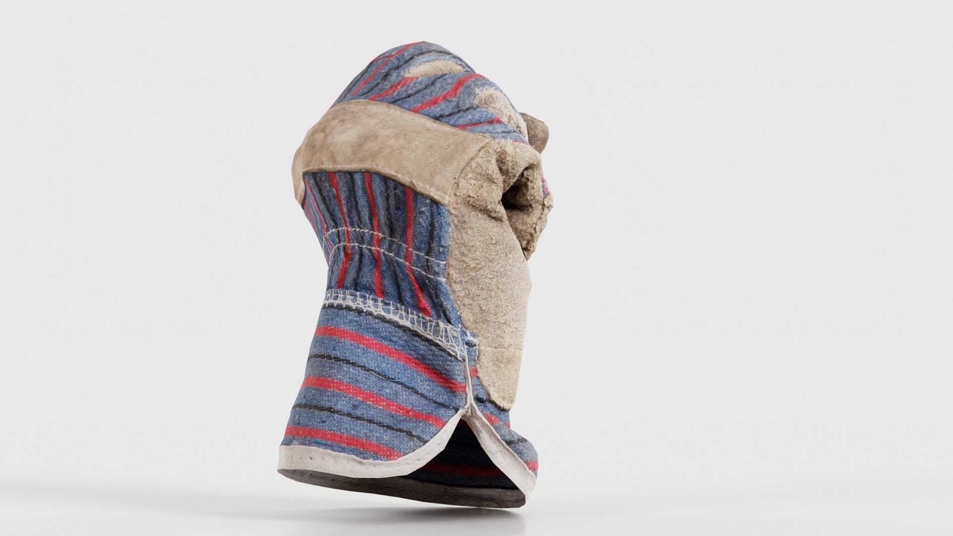 Gloved Hand 013 Low-poly 3D model_20