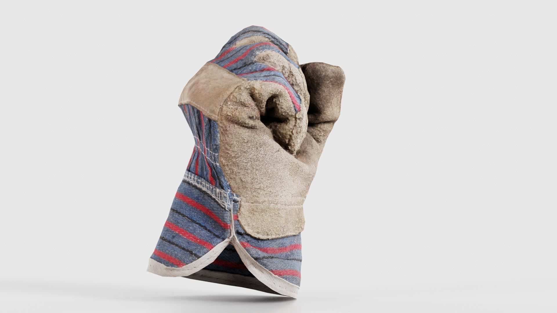 Gloved Hand 013 Low-poly 3D model_19