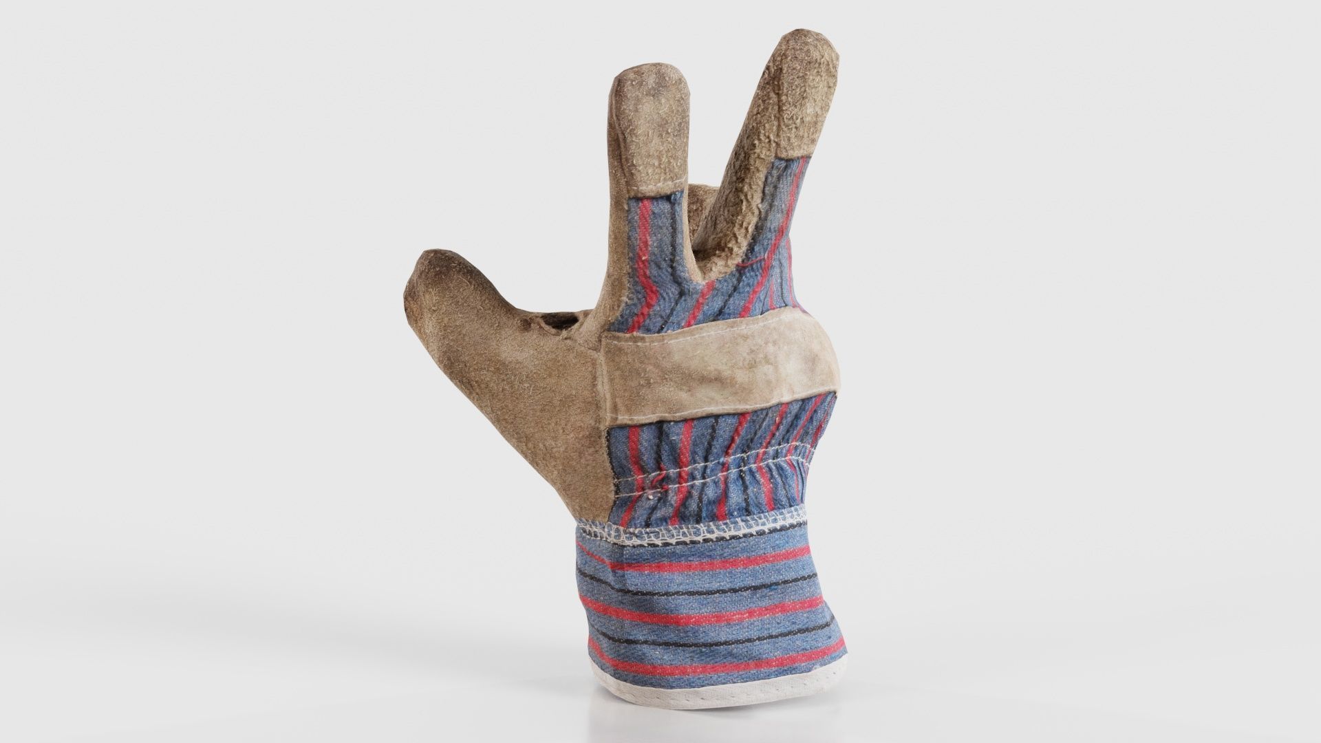 Gloved Hand 014 Low-poly 3D model_22