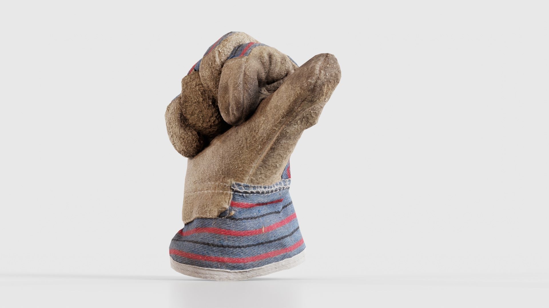 Gloved Hand 015 Low-poly 3D model_25