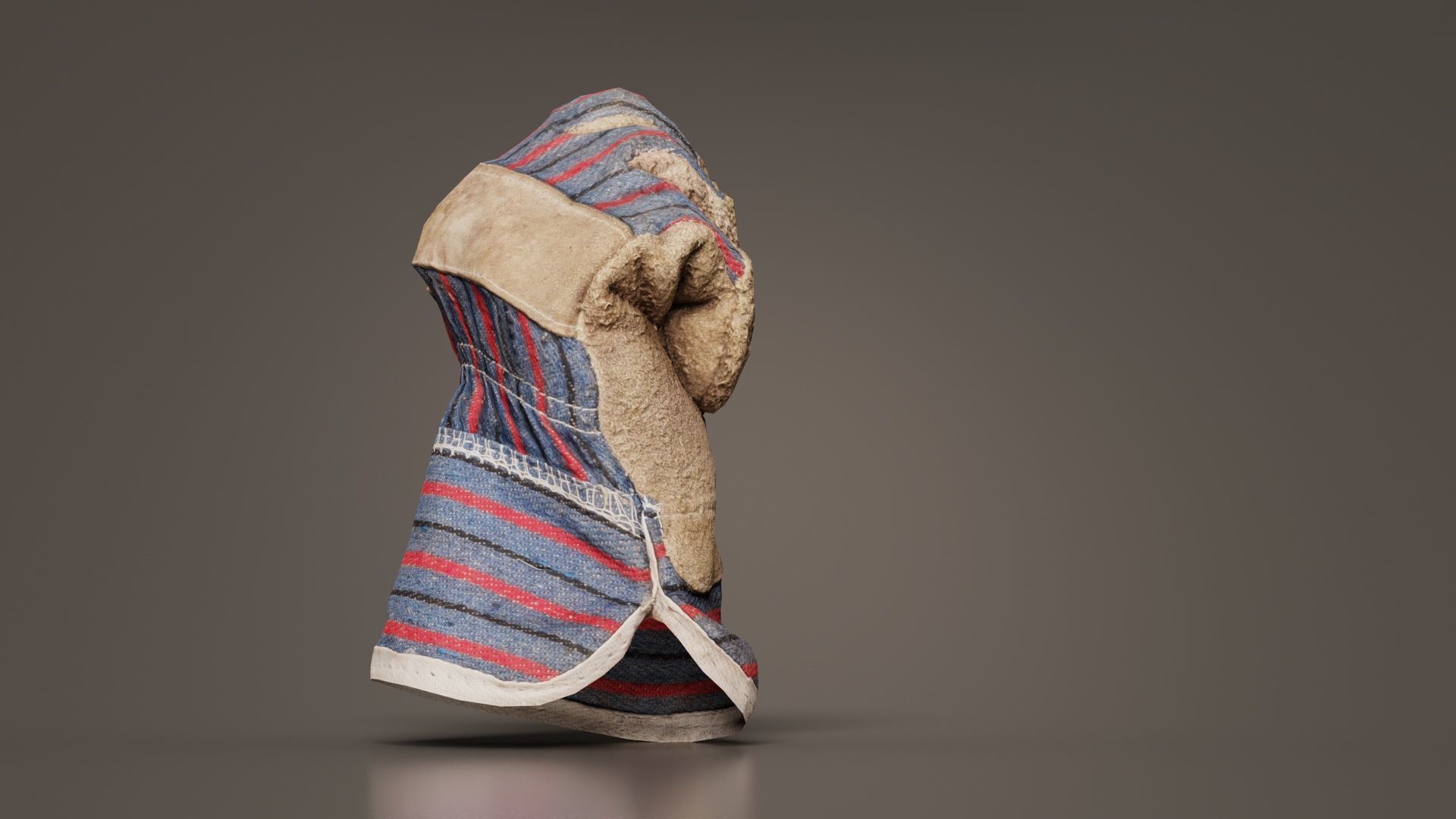 Gloved Hand 015 Low-poly 3D model_5