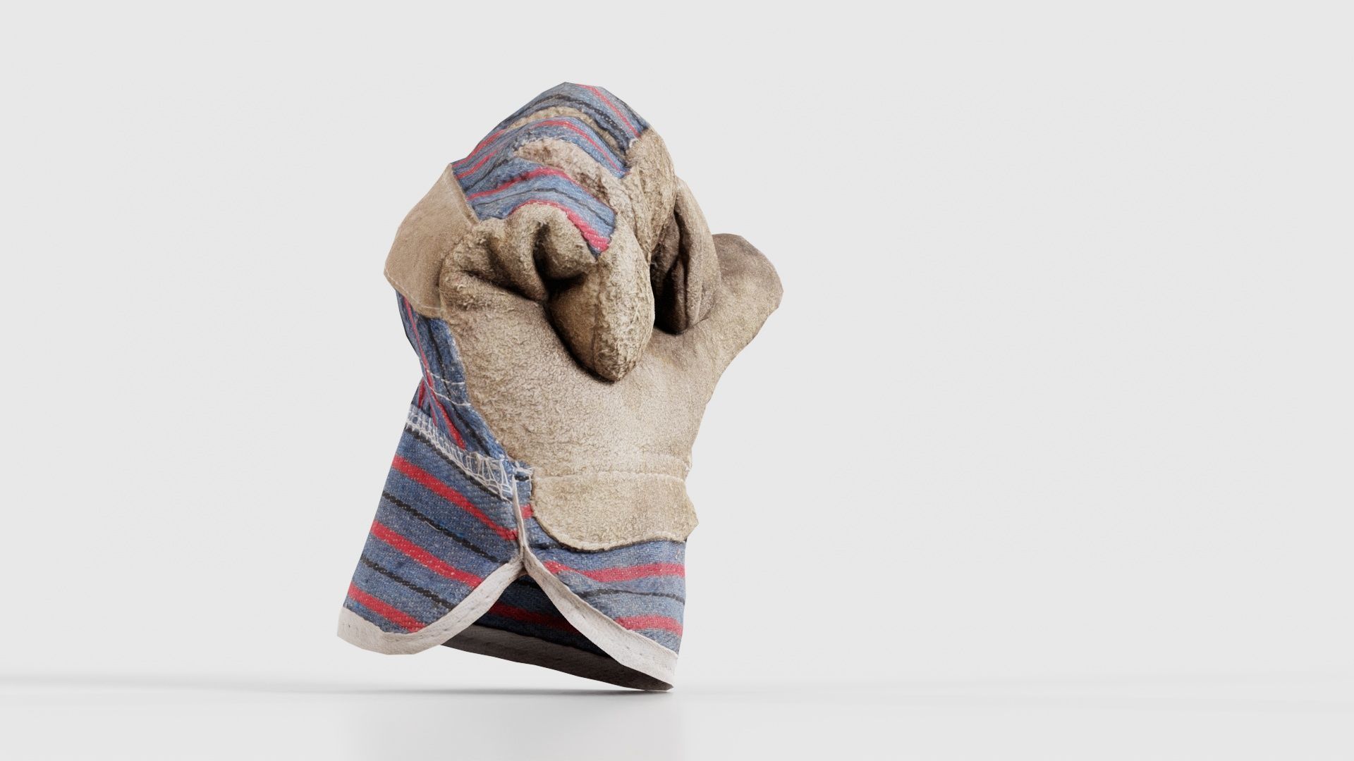 Gloved Hand 015 Low-poly 3D model_17