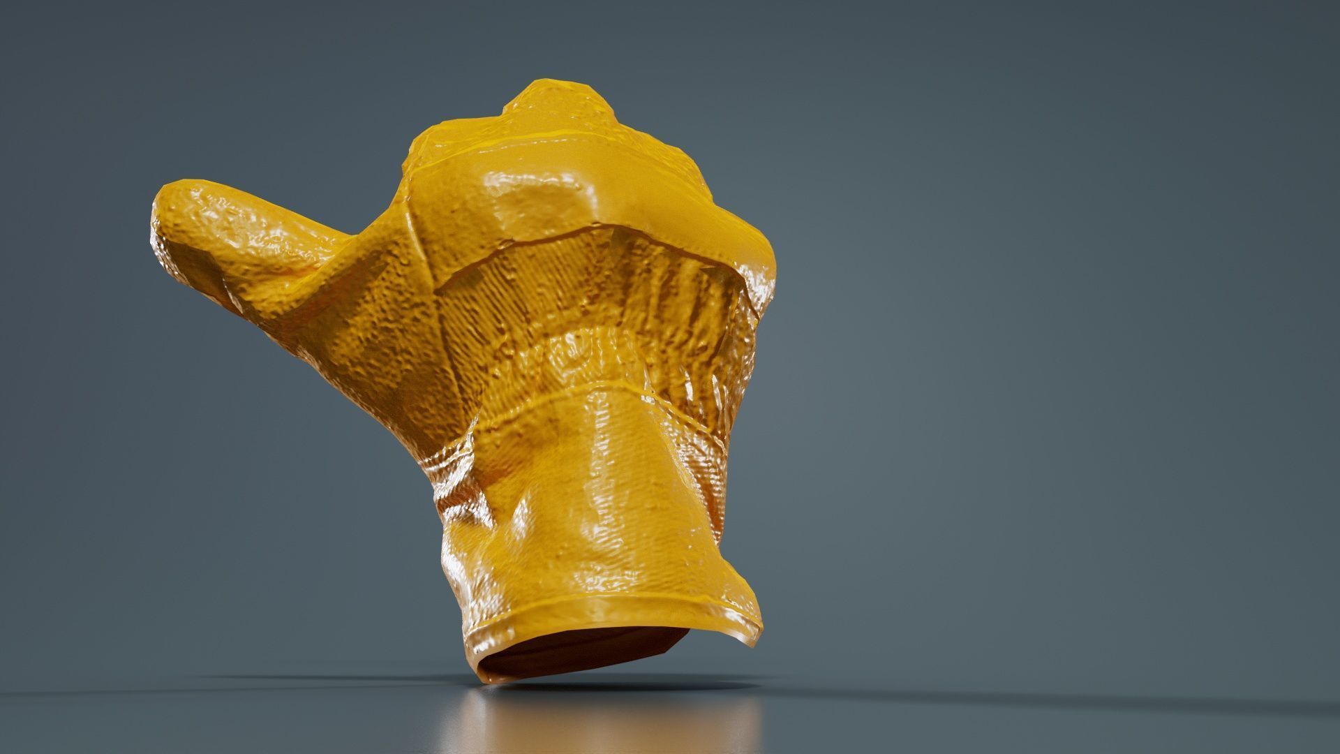 Gloved Hand 015 Low-poly 3D model_13