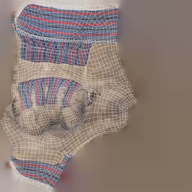 Gloved Hand 015 Low-poly 3D model_14