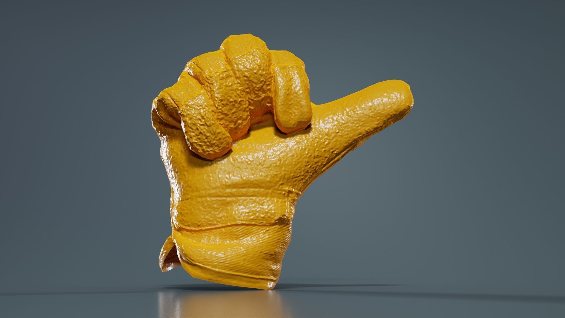 Gloved Hand 015 Low-poly 3D model_12