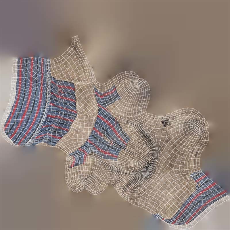 Gloved Hand 016 Low-poly 3D model_14