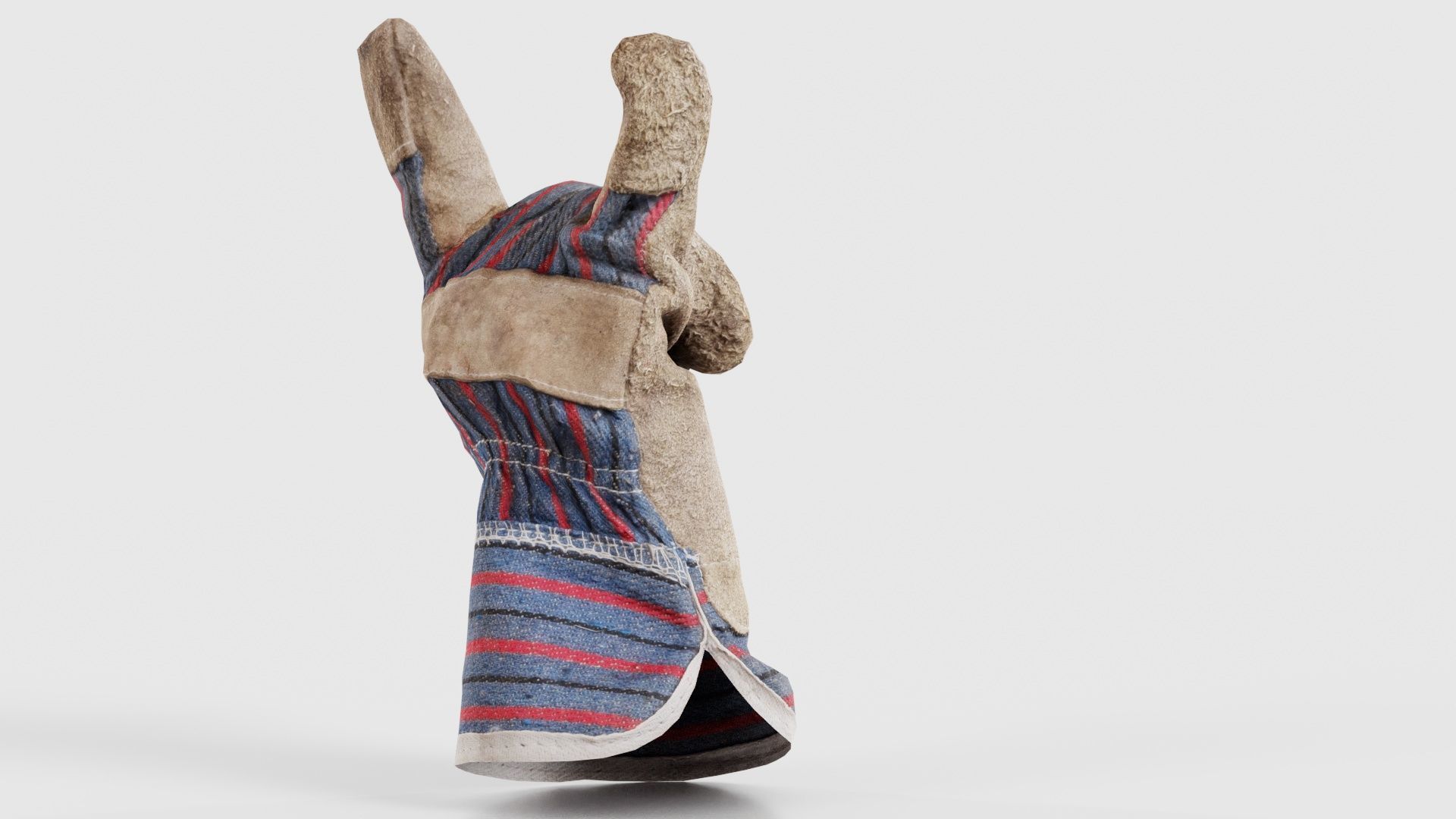 Gloved Hand 016 Low-poly 3D model_19