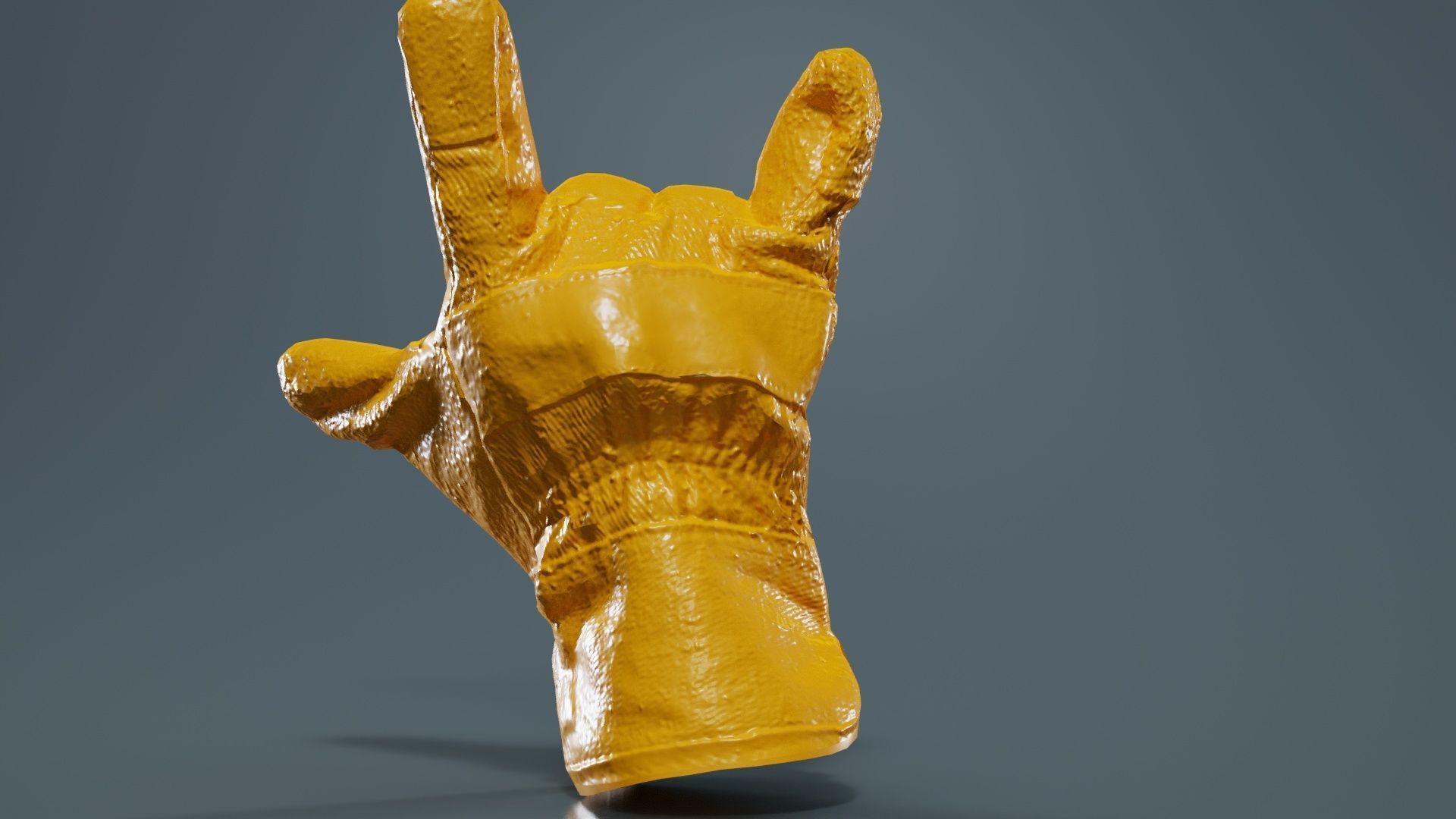 Gloved Hand 016 Low-poly 3D model_13