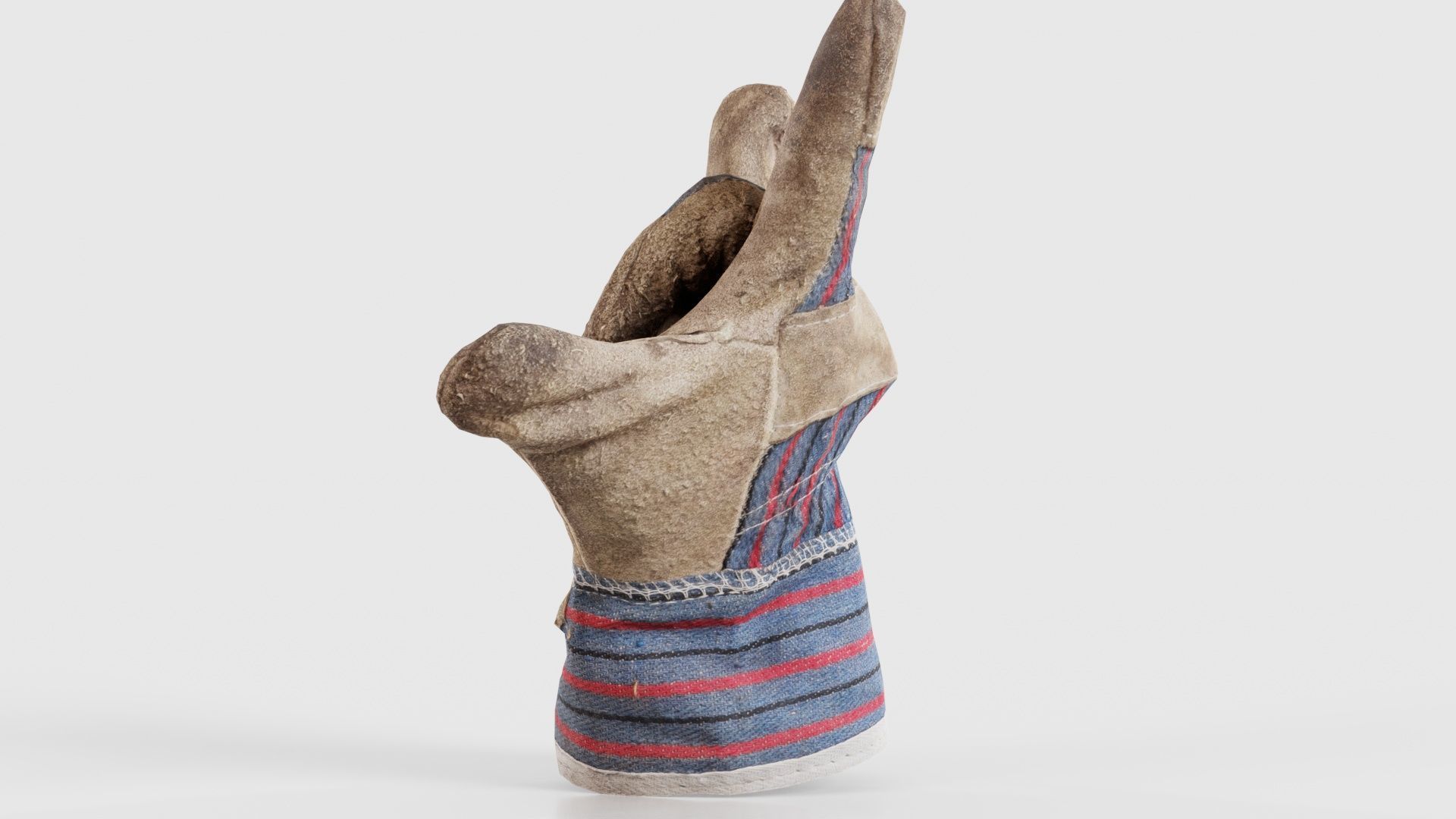 Gloved Hand 016 Low-poly 3D model_24