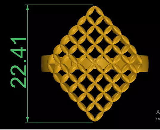 Fashion Ring Ready Printable Model 3D print model 3D print model_0