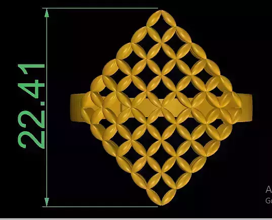 Fashion Ring Ready Printable Model 3D print model 