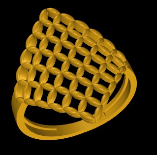 Fashion Ring Ready Printable Model 3D print model 3D print model_1