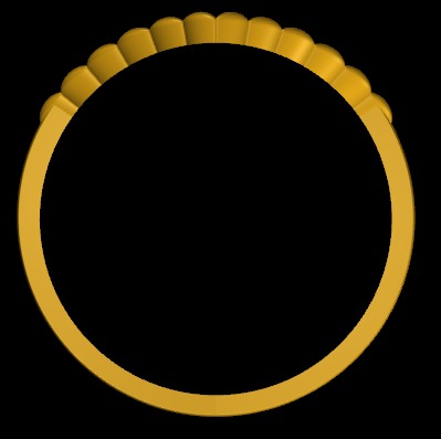 Fashion Ring Ready Printable Model 3D print model 3D print model_3