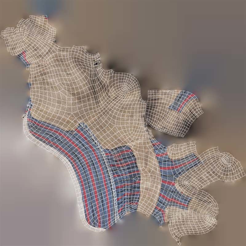 Gloved Hand 017 Low-poly 3D model_14