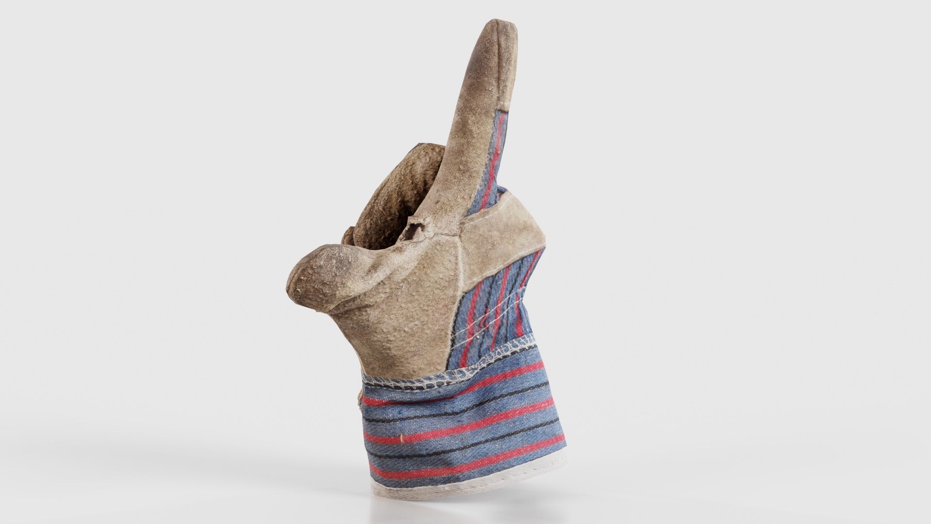 Gloved Hand 018 Low-poly 3D model_23