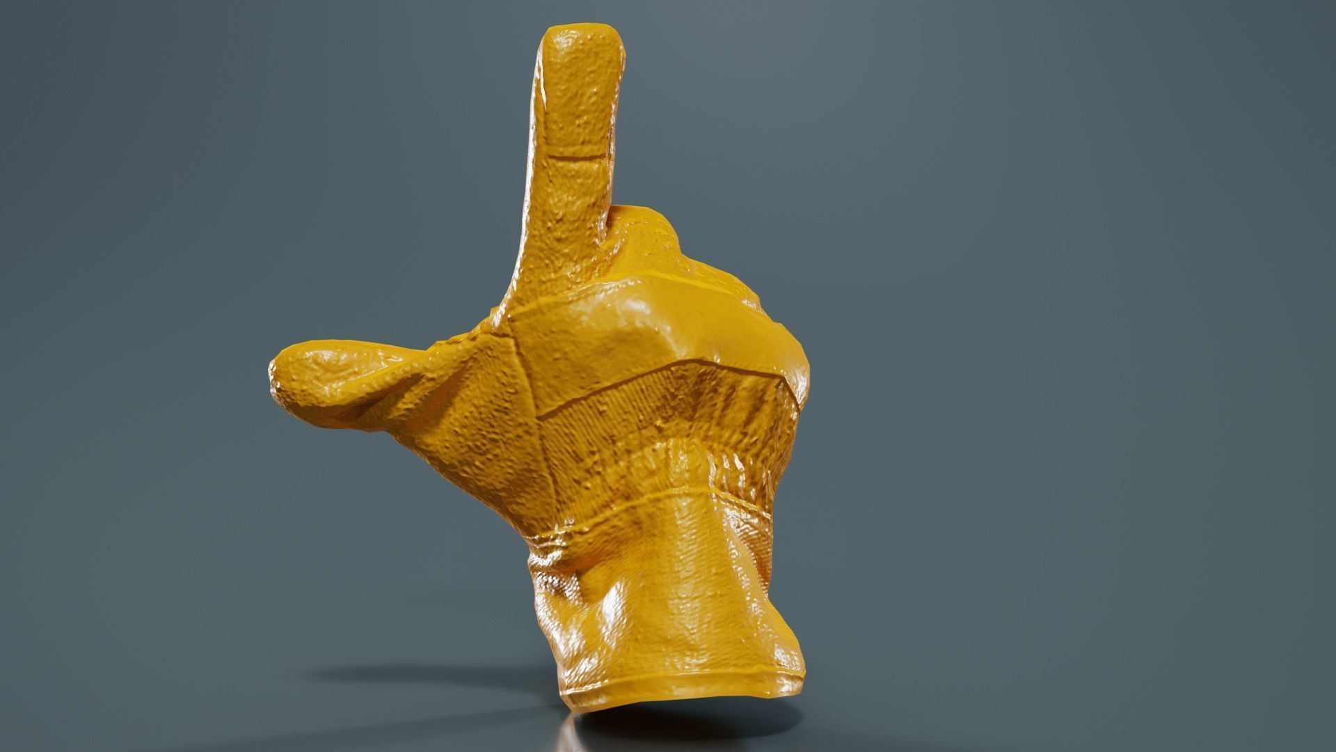 Gloved Hand 018 Low-poly 3D model_13