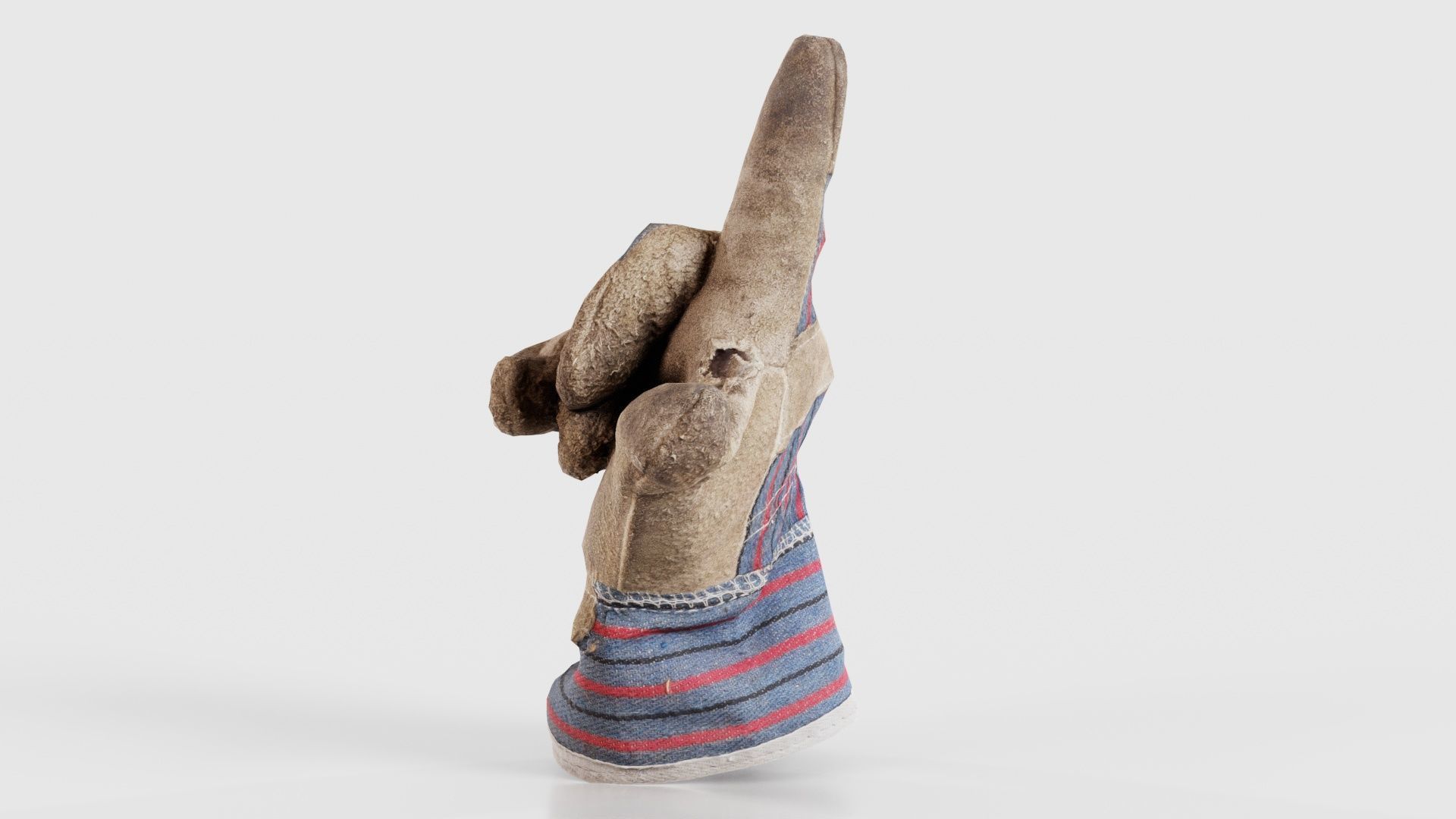 Gloved Hand 018 Low-poly 3D model_24