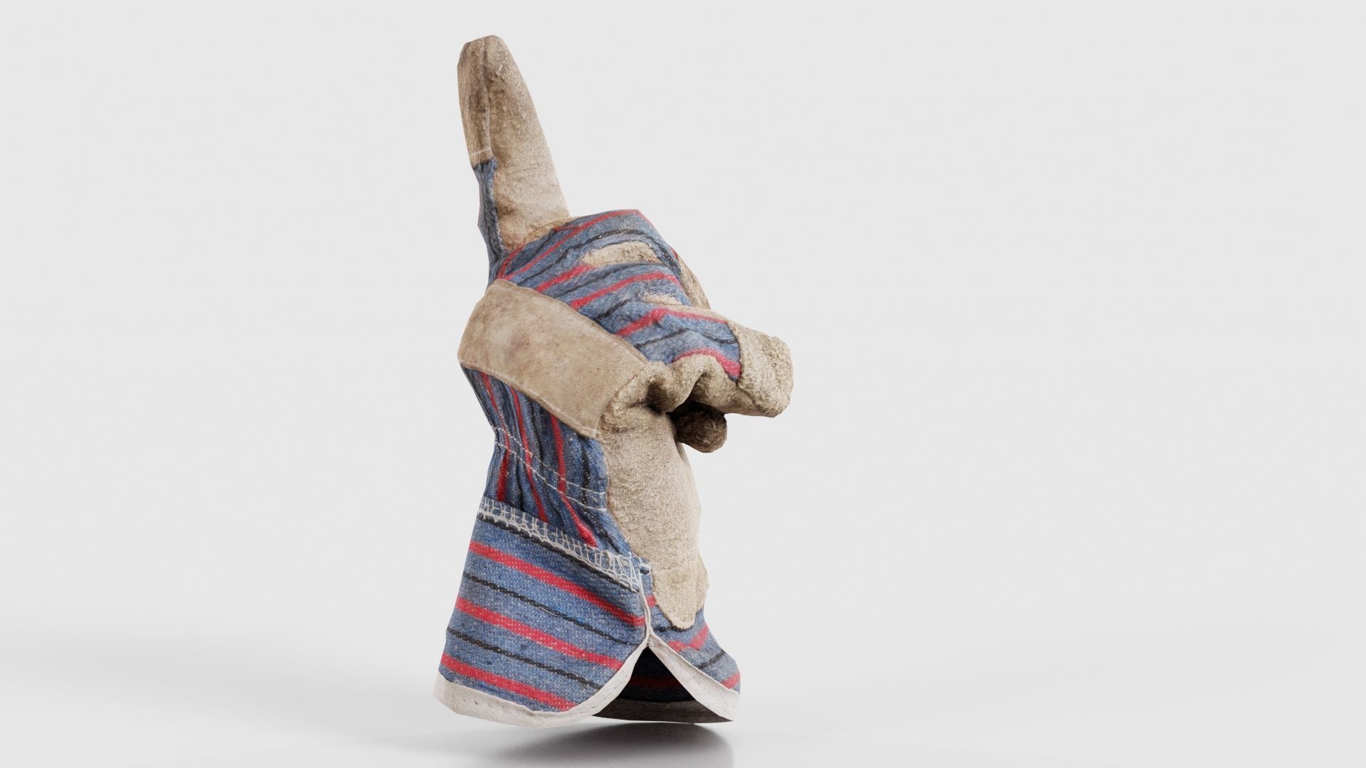 Gloved Hand 018 Low-poly 3D model_18