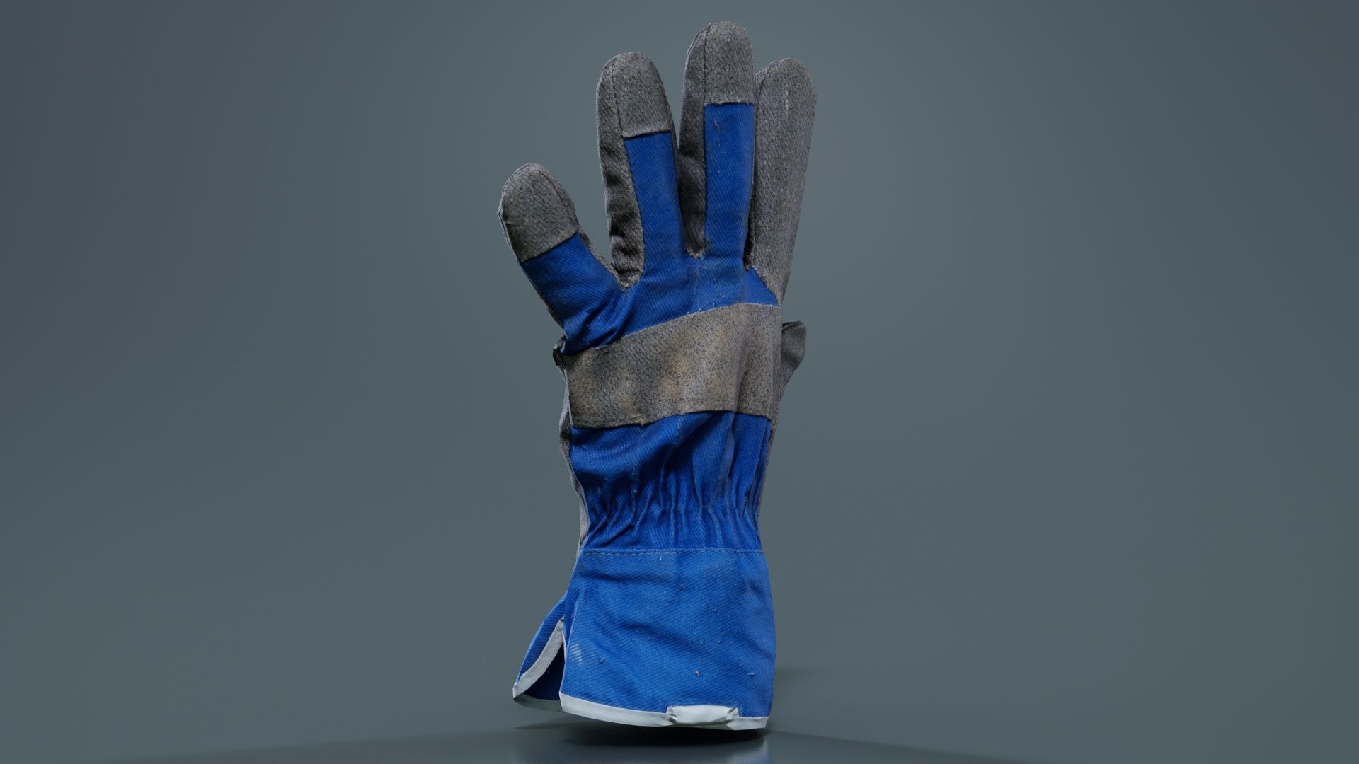 Gloved Hand 019 Low-poly 3D model_3