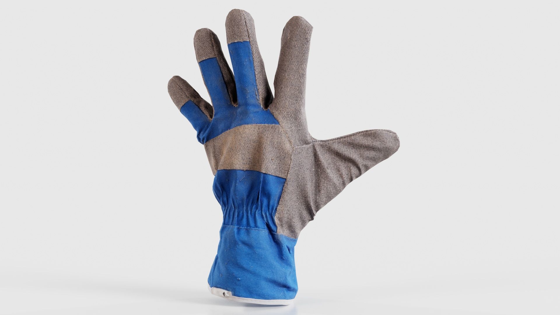 Gloved Hand 019 Low-poly 3D model_26